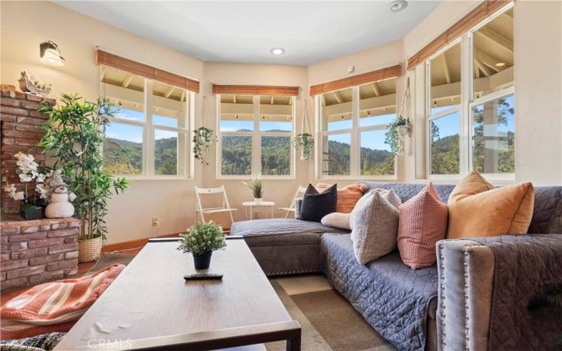 Living area with views