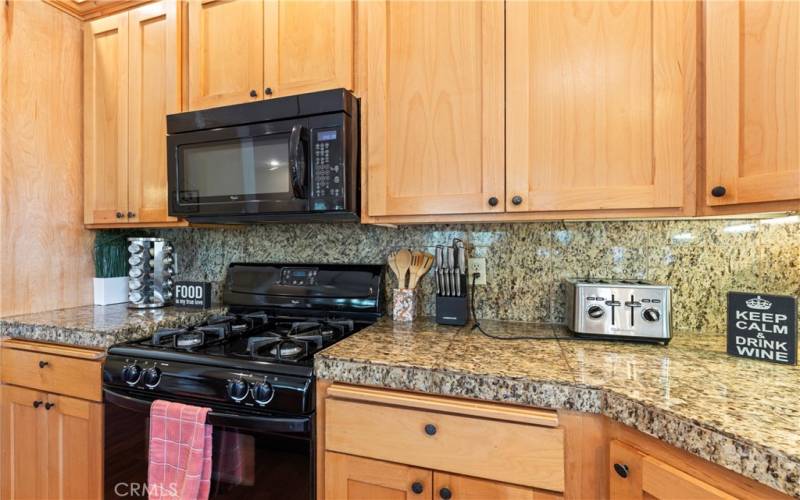 Kitchen with granite