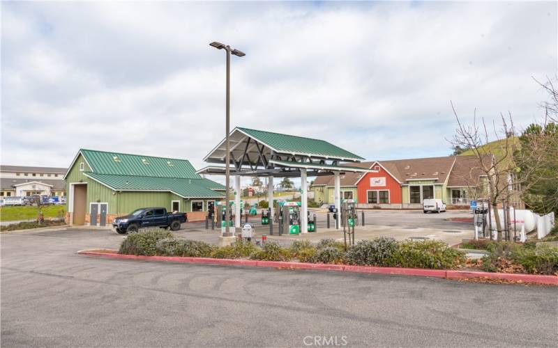 A gas station, grocery store and other amenities are located very nearby