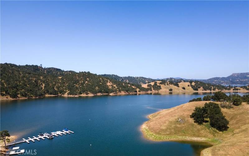 Lake Nacimiento with Heritage Ranch docks in sight