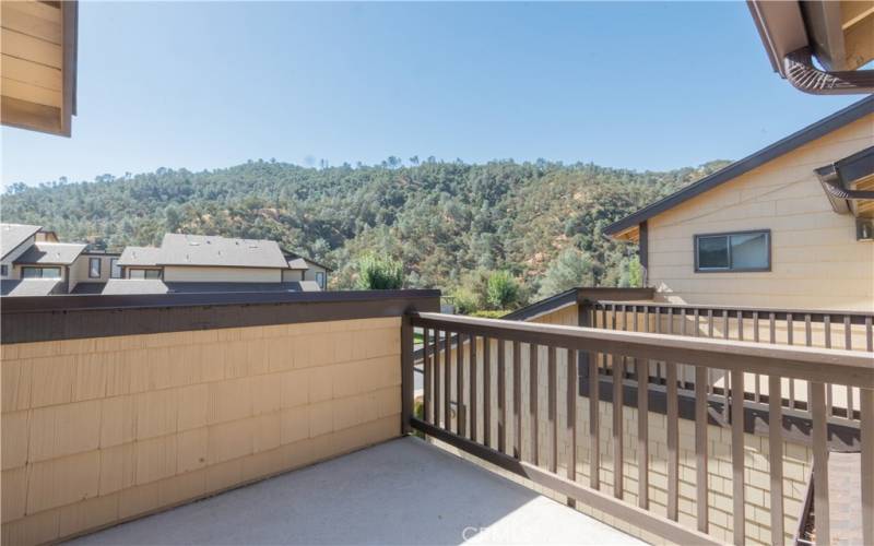 2nd bedroom balcony with view of the Heritage Ranch hills