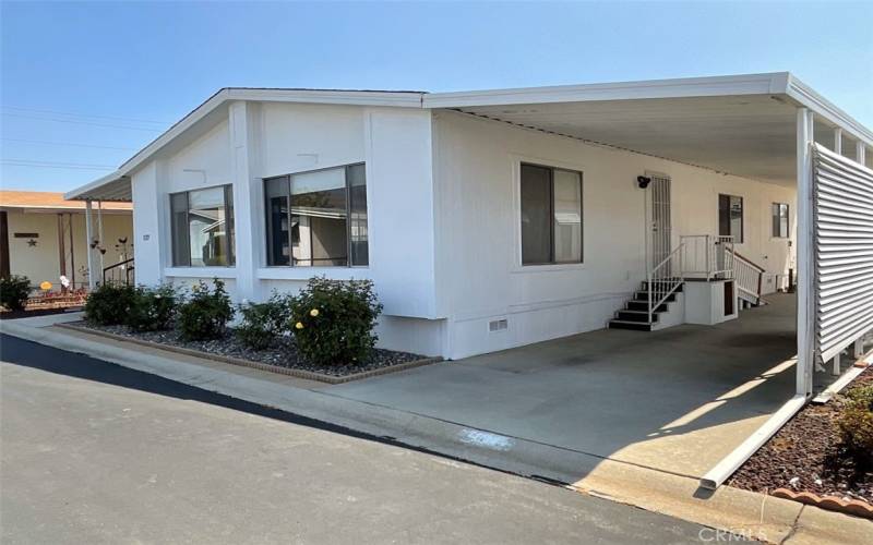 Front - carport side