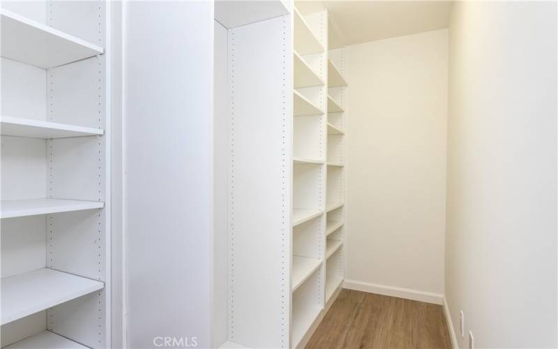 Huge pantry next to kitchen.