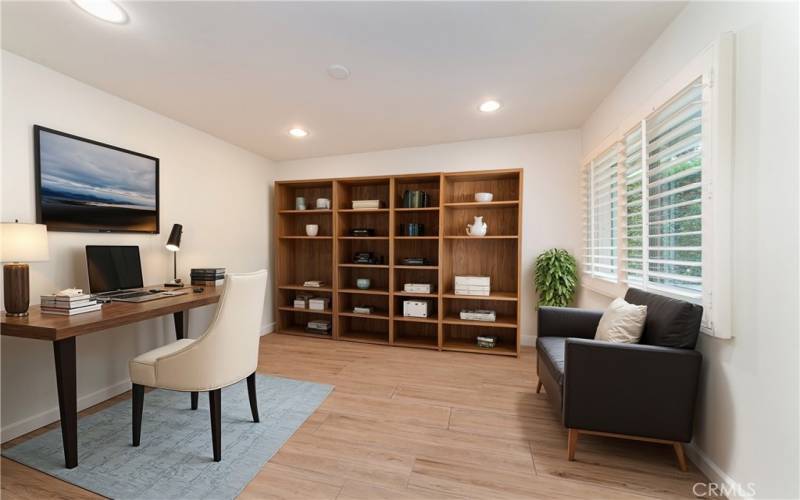 Fourth bedroom converted into an office.