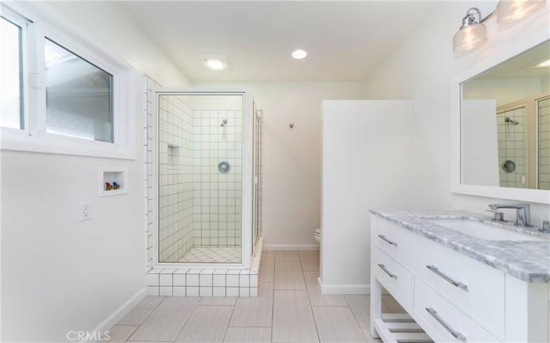 Third bathroom with shower.