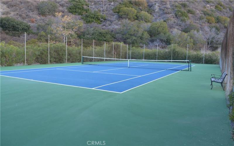 Tennis court and Pickleball courts.