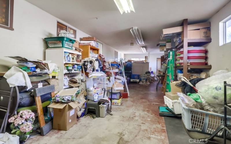 This is a storage area that could potentially an ADU this is not the garage.