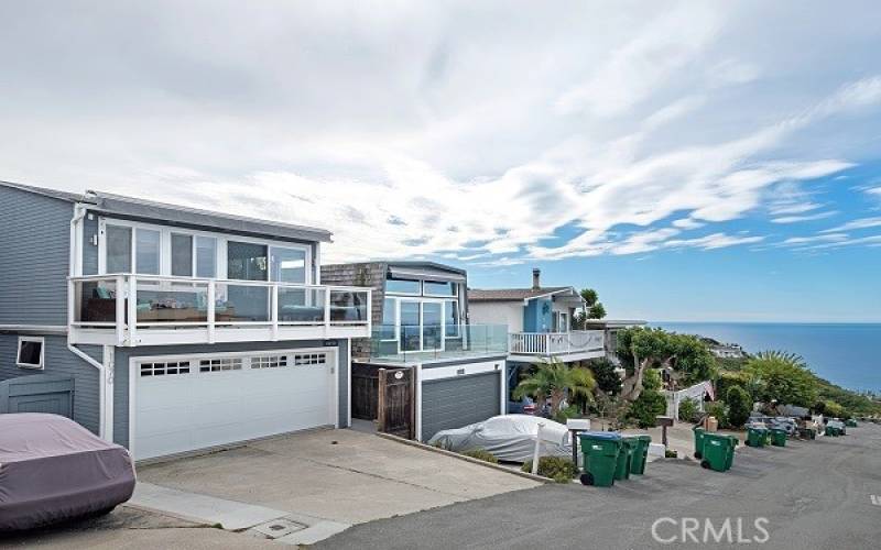 Ocean and Catalina Island view home in beautiful Laguna Beach with three bedrooms plus an office