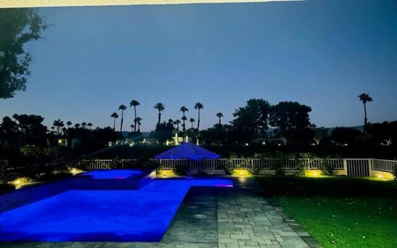 Pool at night