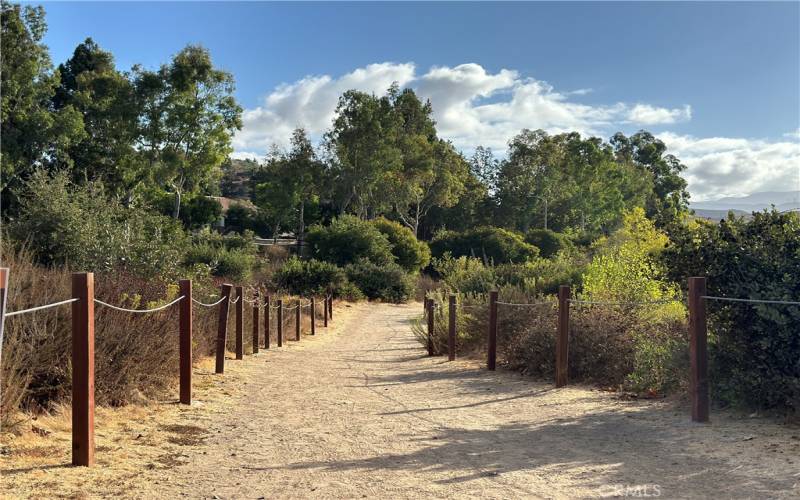 2.8 miles from Peters Canyon North Trailhead