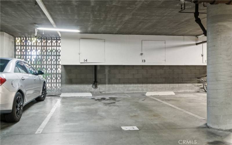 Parking garage space