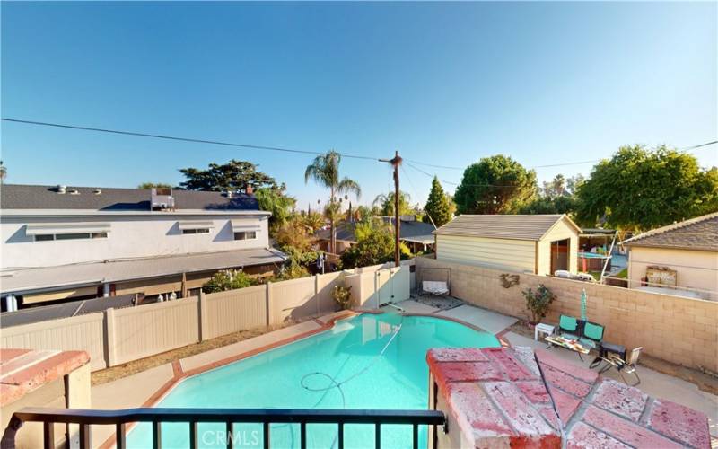 Primary Balcony View of Pool