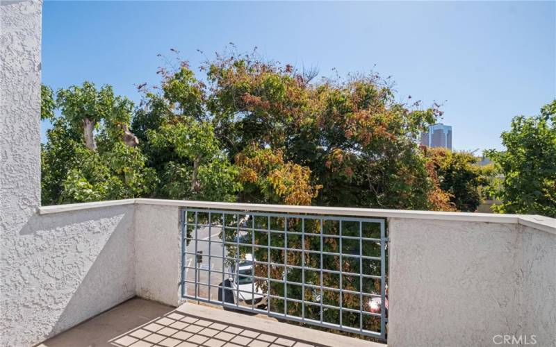 Balcony from living area