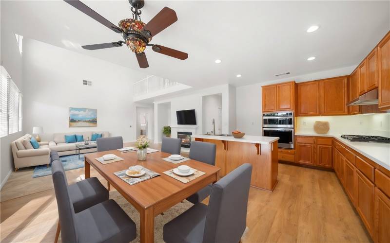 Stainless steel appliances. Virtually staged