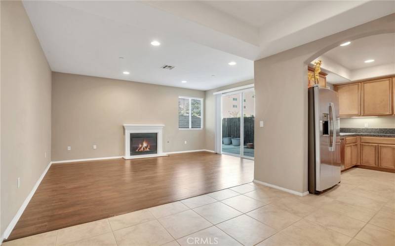 existing living room dining area