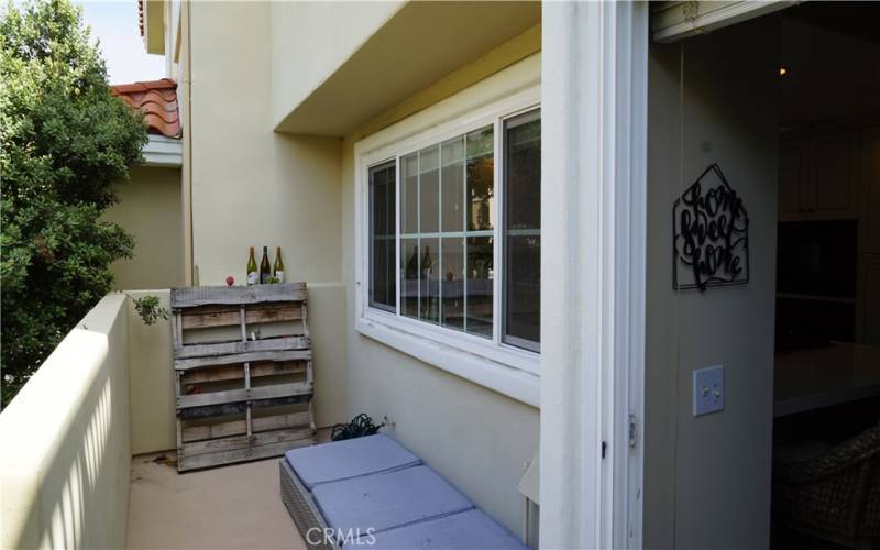 Upstairs balcony off of family room