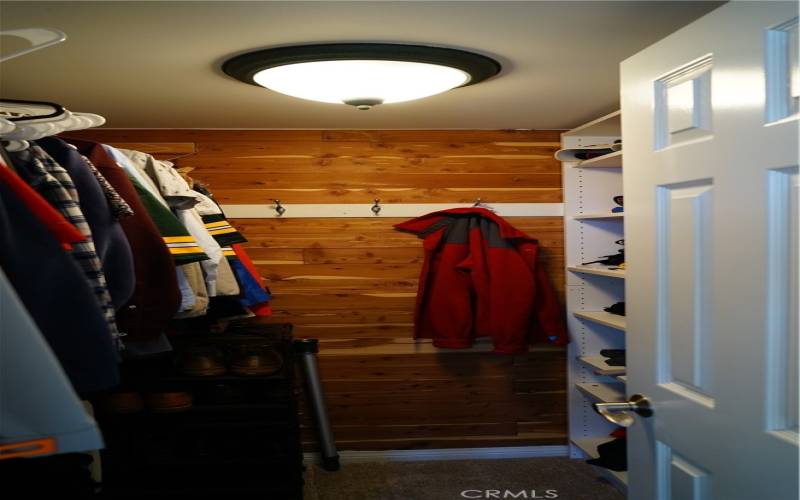 Cedar lined closet