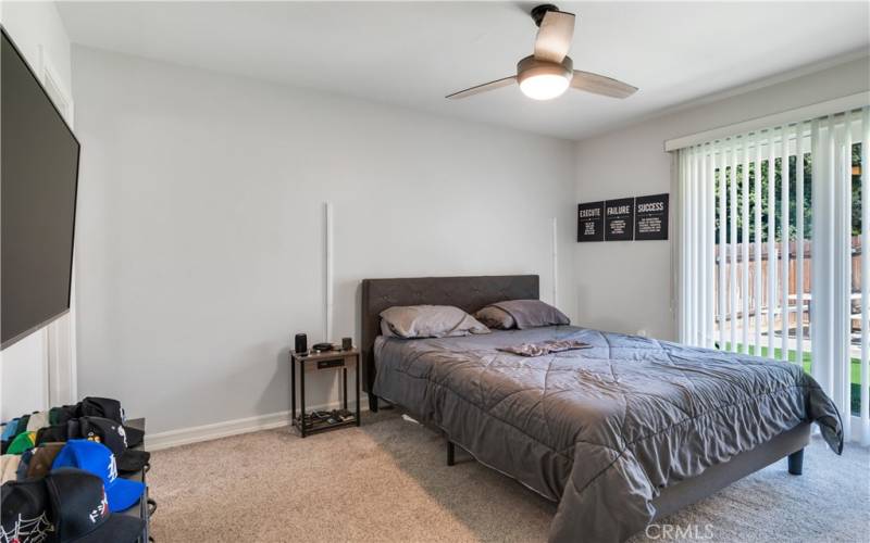 This is another view of the master bedroom. It's very bright and airy, and has lots of natural light.