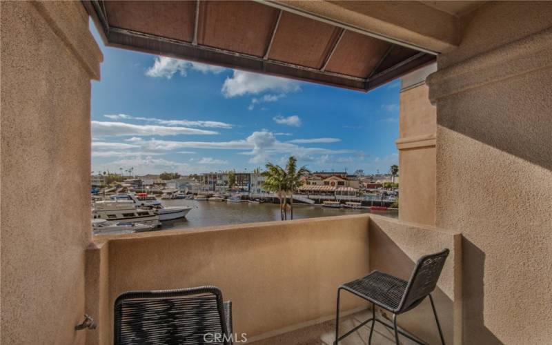 Deck at Owners Suite with views to the Harbor