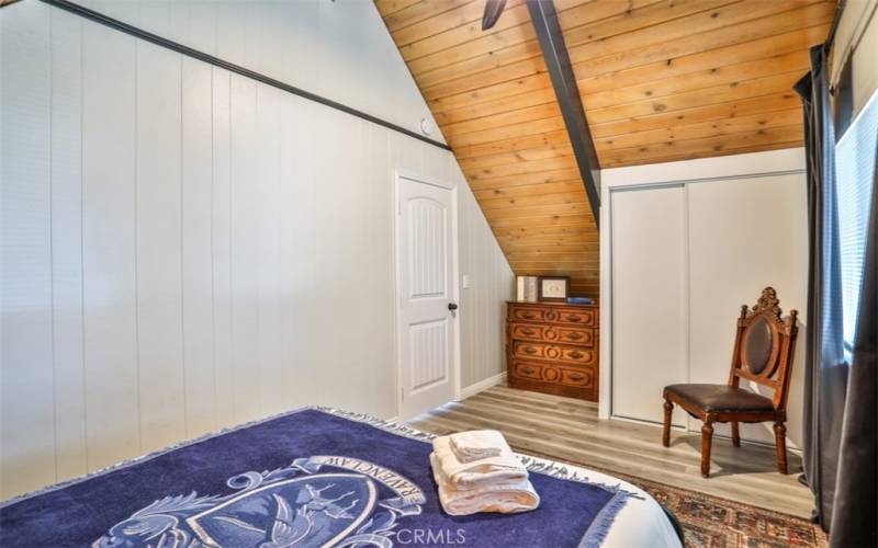 Bedroom 1: Loft with cathedral ceilings