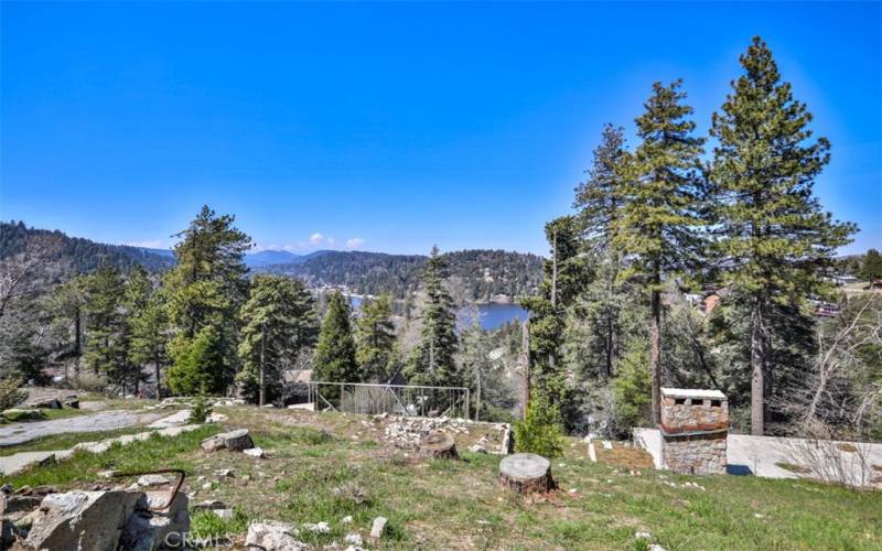 View of Lake Gregory from across the street