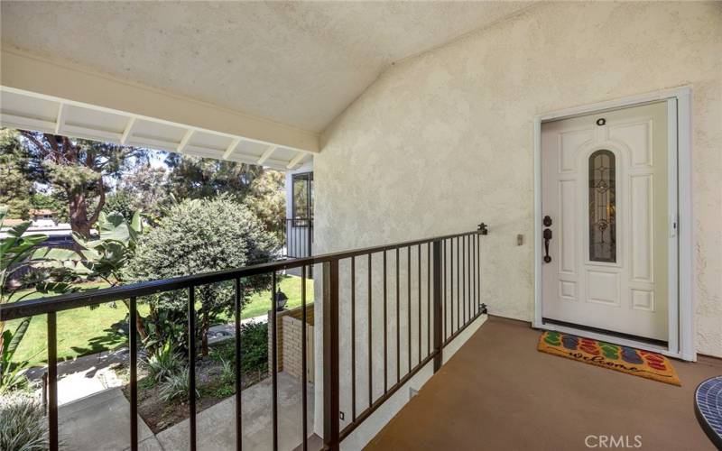 CUSTOM LEADED GLASS ENTRY DOOR WITH PHANTOM DOOR SCREEN