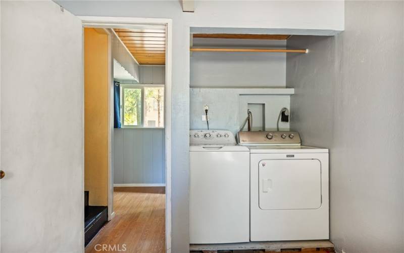 laundry in downstairs bedroom