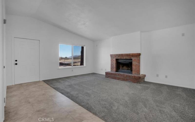 Living Room with Fireplace