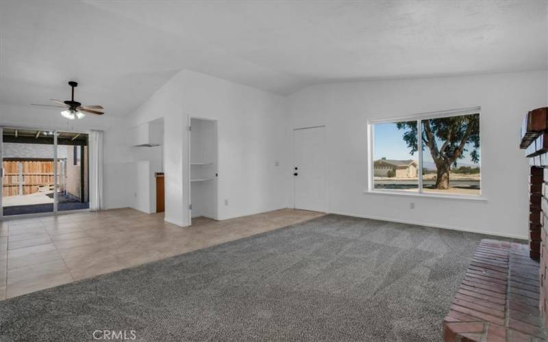 Living room w/ view of Dining Room