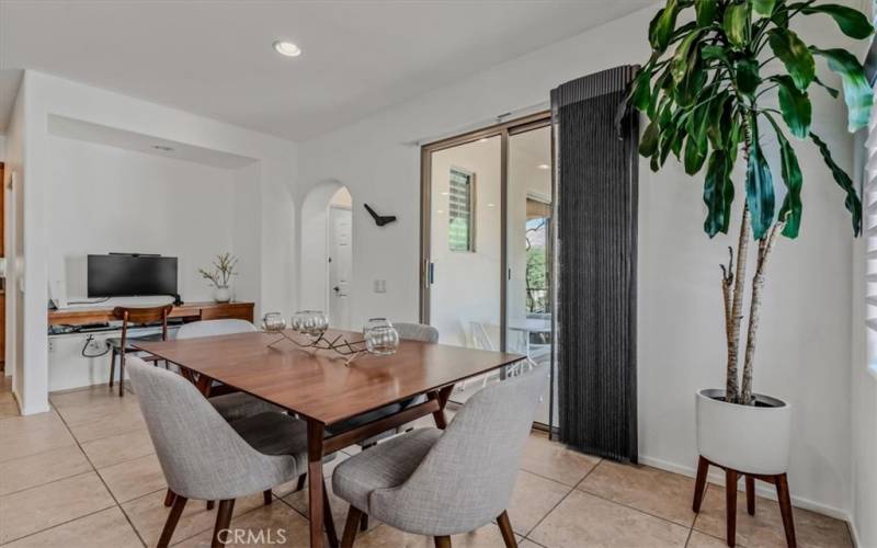 Dining room and built in desk