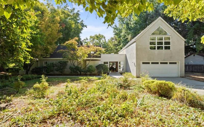 Lushly Landscaped Front Yard