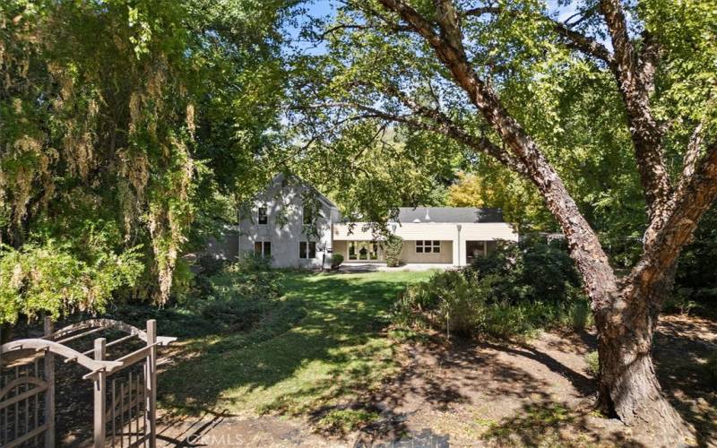 Large Lushly Landscaped Backyard