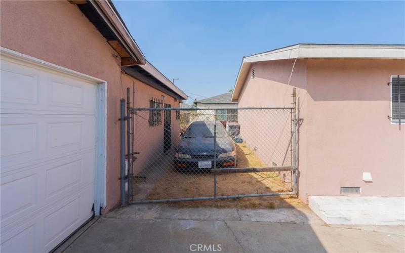 Space between Main House and ADU and garage