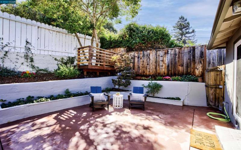 Backyard Large Patio Area