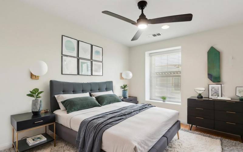 Overhead Fans in all bedrooms