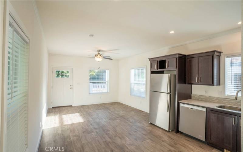 Kitchen and Living Room