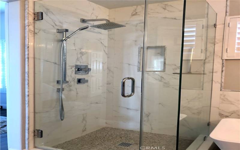 Gorgeous remodeled master shower!