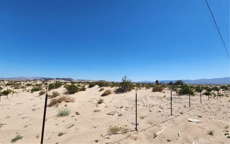 Fence at the property line