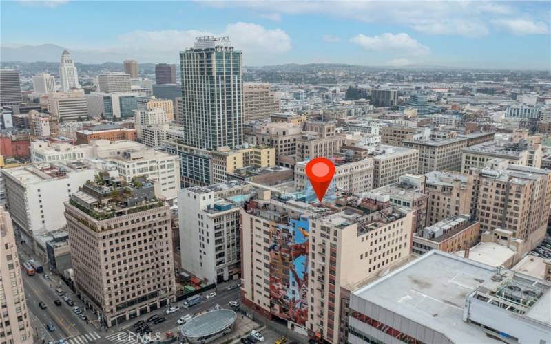 Aerial view of SB Grand Building