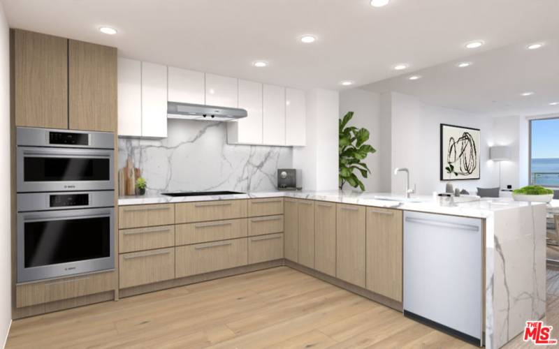 Rendering of remodeled kitchen