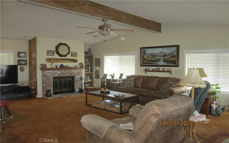 Living Room with Fireplace