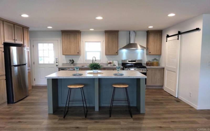 Kitchen island with seating