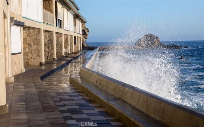 Seawall located in the community