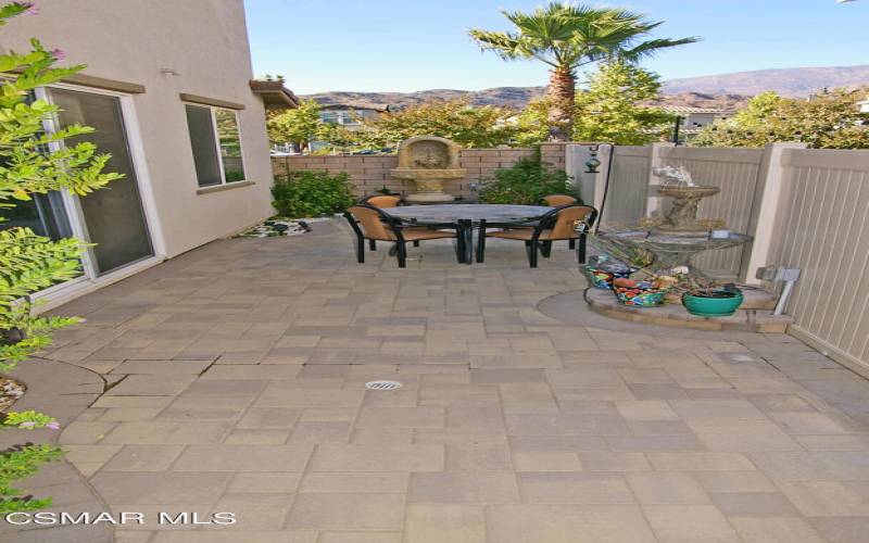 Backyard with mountian views