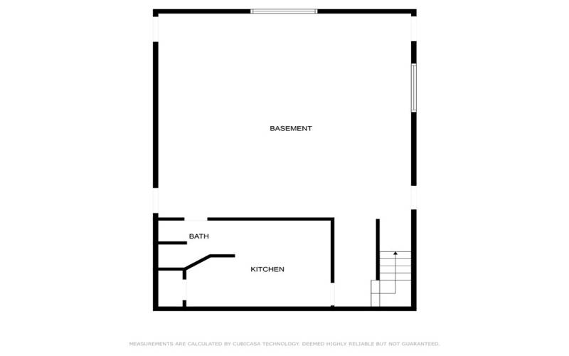 Downstairs studio ADU floorplan - general idea - not exact