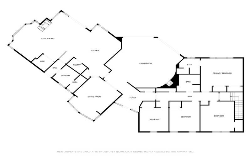 Upstairs floor plan - general idea - not exact