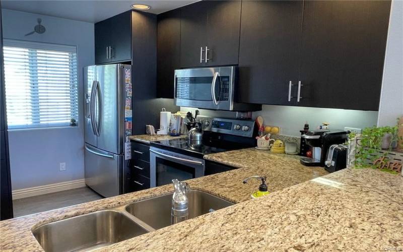 Kitchen with upgraded cabinets