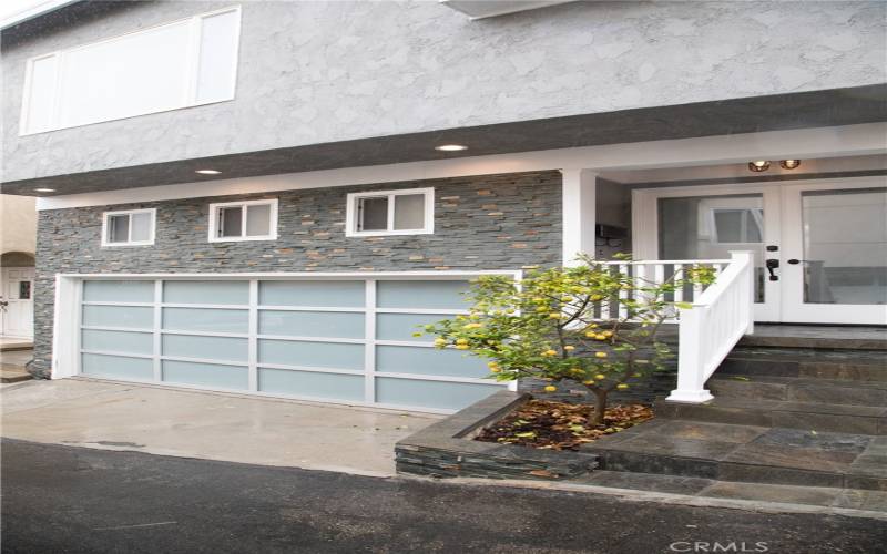 Front Door Entry and Garage