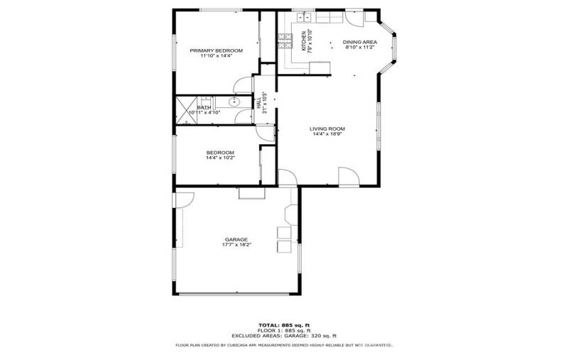 Floorplan of home. Measurements are approximate.