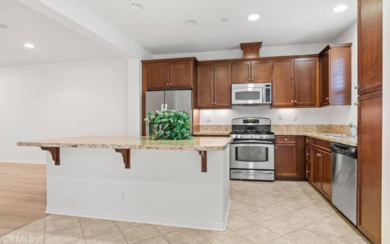 Stainless steel appliances and refrigerator included!